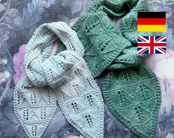 Strickanleitung "Anniina Scarf" - Tuch / Schal mit Lochmuster - PDF Download