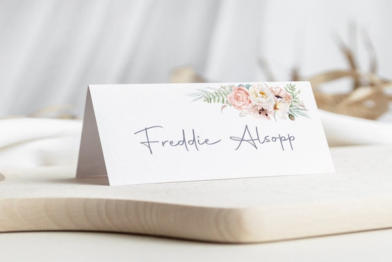 Personalised name place cards deals