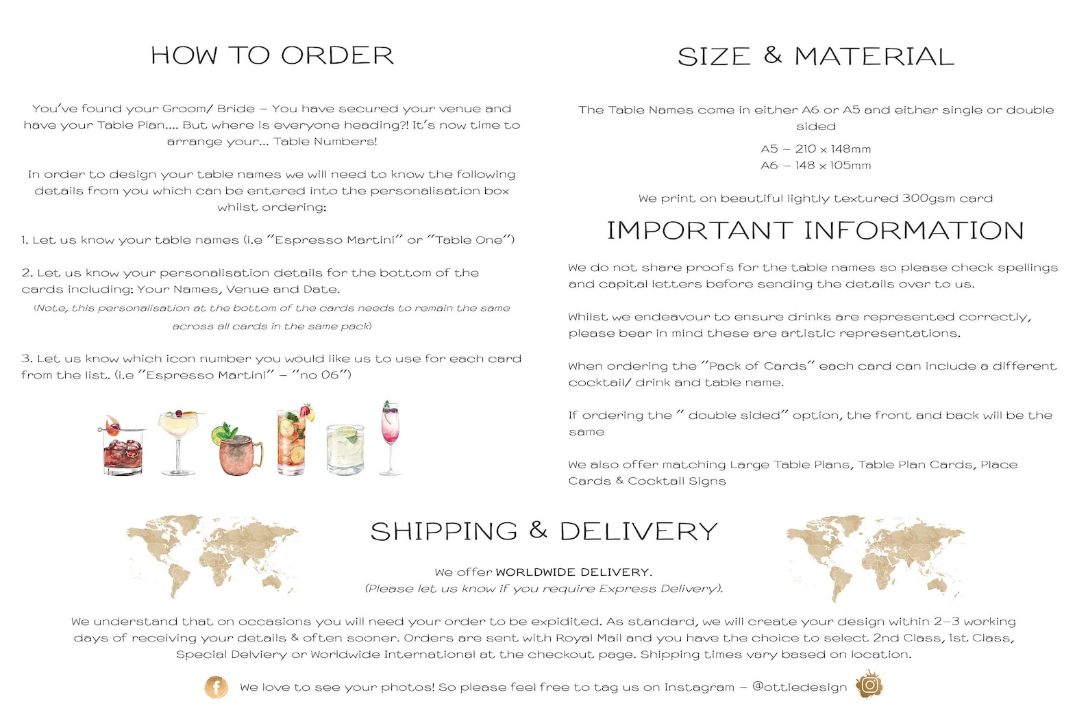 Cocktail Table Names Cocktail Themed Table Cards Wedding Etsy UK
