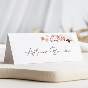 Segnaposto per matrimonio autunnale, segnaposto per matrimonio con foglia autunnale, matrimonio autunnale, segnaposto per matrimonio personalizzato, ambientazione
