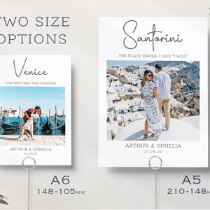 Photo Table Names Travel Theme Table Numbers For Wedding Destination Table Names Wedding Table Numbers Table Name Cards PRINTED image 4