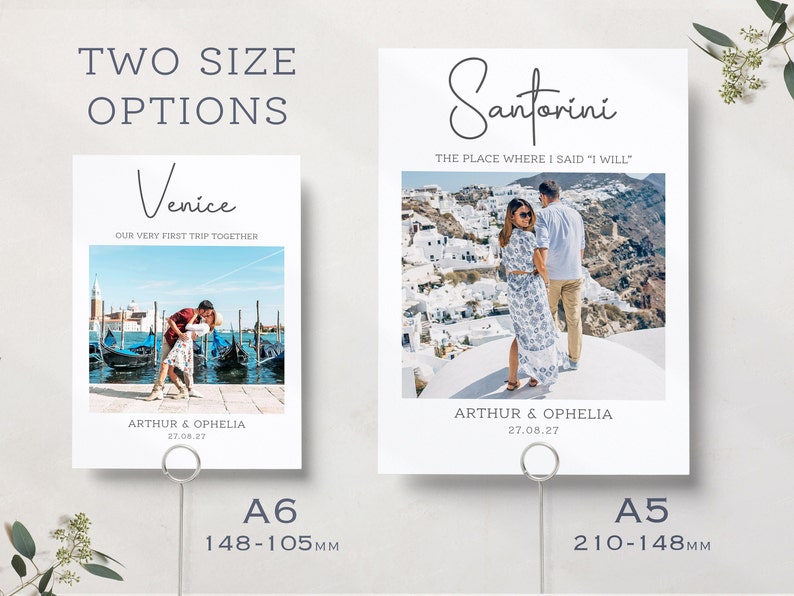 Photo Table Names Travel Theme Table Numbers For Wedding Destination Table Names Wedding Table Numbers Table Name Cards PRINTED image 4