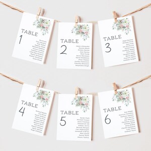 Festive Wedding Table Plan Cards | Christmas Wedding | Xmas Wedding | Festive Seating Cards | Table Seating Cards | Winter Wedding | PRINTED