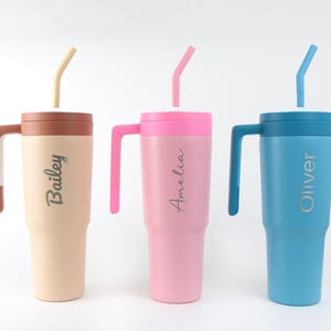 Personalized Insulated Tumbler – Custom Photo & Text Coffee Cup, 24hr Cold Retention, With Lid & Straw, Great Gift