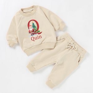 Chándal navideño personalizado para bebés y niños - Hermandad navideña - Carta de Papá Noel - Jersey navideño - Nombre navideño - Lindo