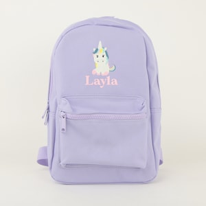 Sac à dos en toile de licorne personnalisé - Sac à dos pour enfants - Sac de pépinière - Sac de voyage - Sac à dos pour tout-petits - Sac à dos pour enfants
