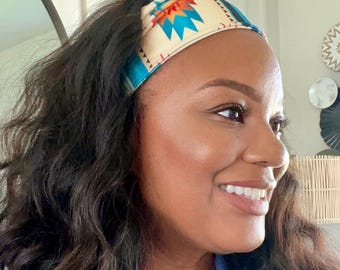 Soft Cotton Wide Headband: No-Slip Workout & Everyday Style