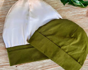 Super Soft Stretchable Satin-Lined Cap for Toddlers (Ages 1-3)