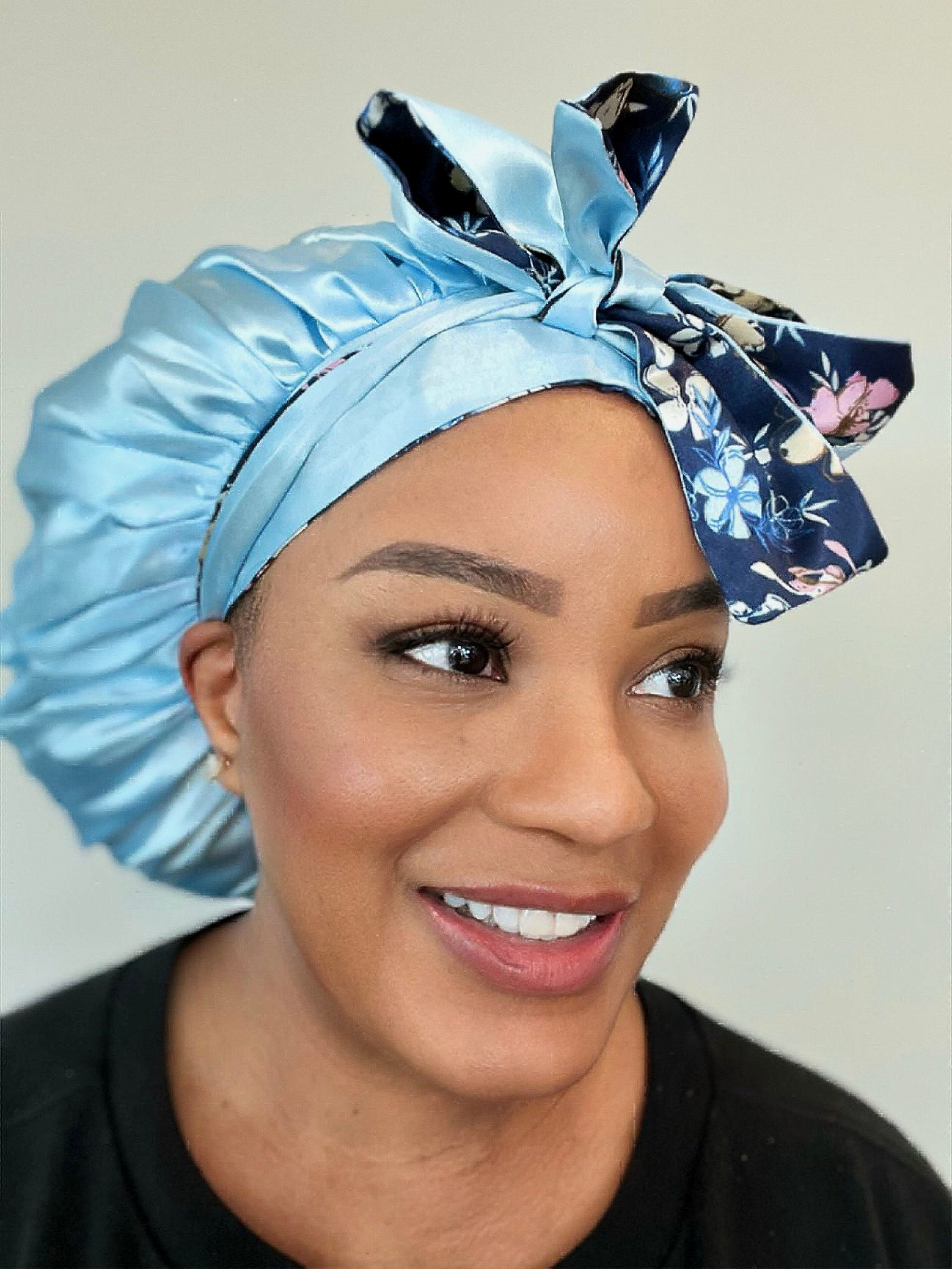 [RAIVE] Bonnet Satin ★大人気★ Ms. Remi Silky Satin Vivid Bonnet XL, 1 Piece Sleep Cap
