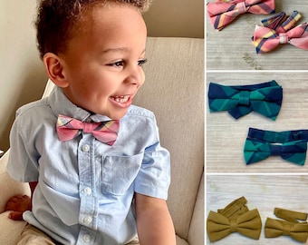 Matching Cotton Bow Tie Set | Father and Son Outfit