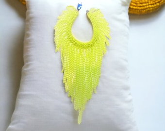 Beaded Necklace , Neon, Neon necklace, Trinny necklace