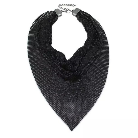 Janologypology Trinny Metallic Silver Scarf