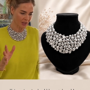 Trinny-inspirierte Kieselhalskette | Statement-Schmuckstück mit massiver Metallkugel | Gold oder Silber