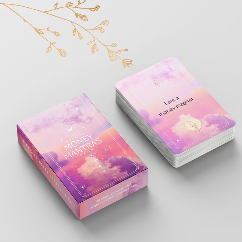 PRE-ORDER! 44-Card Money Mantras Deck, Abundance Affirmations Ca PRE-ORDER! 44-Card Money Mantras Deck, Abundance Affirmations Ca