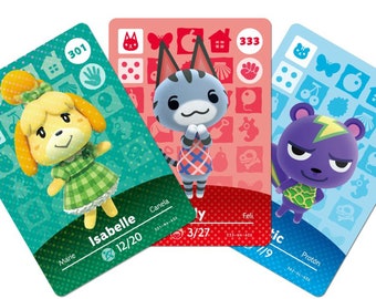 Animal Crossing - custom *HANDMADE* villager cards