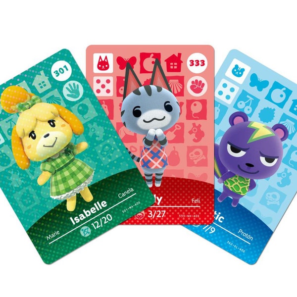 Animal Crossing - custom *HANDMADE* villager cards