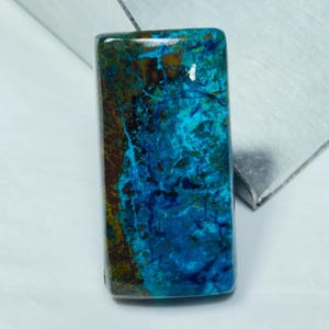 Natural Shattuckite Cabochon Top Quality  Shattuckite Loose Gemstone Shattuckite Rare Blue Smooth Crystal For Jewelry Uses  50Ct, 36x18x5 MM