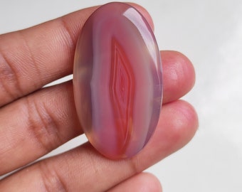 Natural Red Botswana Agate Cabochon Wholesale Top Quality Botswana Agate Oval Shape Agate Loose Gemstone For Jewelry Making  (43x24x5)