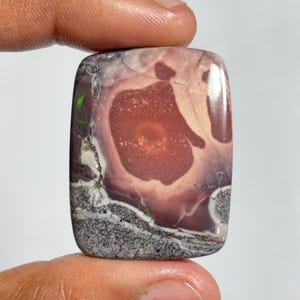 100% natuurlijke porseleinen jaspis cabochon, porseleinen jaspis edelsteen voor het maken van sieraden, 59 kt, 37 x 28 x 5 mm,