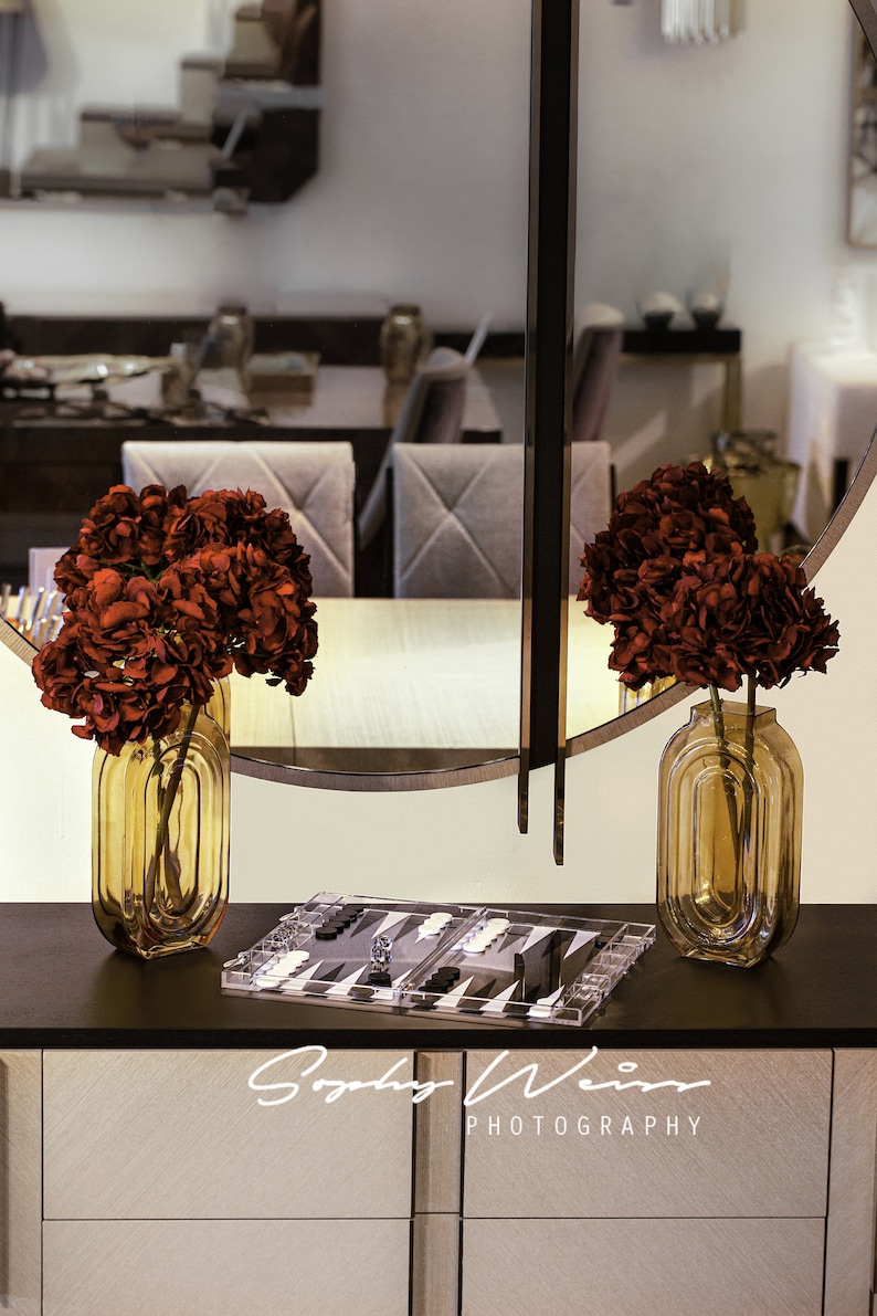 Luxury Acrylic Backgammon Game by Jan Kauf. Connect 4 Noughts and Crosses Jenga Tower Othello Chess Mancala Poker. This Board Game is the perfect Home Décor Christmas Gift Birthday Gift Anniversary Gift Graduation Gift Housewarming Gift Ornament