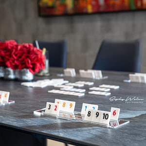 Rummikub Set - Acrylic Rummikub - Luxury - Acrylic Board Game - Ornament - Display - Birthday Gift -  Chess - Backgammon - Housewarming Gift