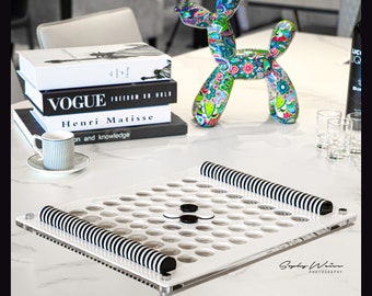 Othello - Reversi - El Reverso - Luxury Acrylic Board Game - Chess - Ornament - Gift - Display - Housewarming Gift - Backgammon - Rummikub