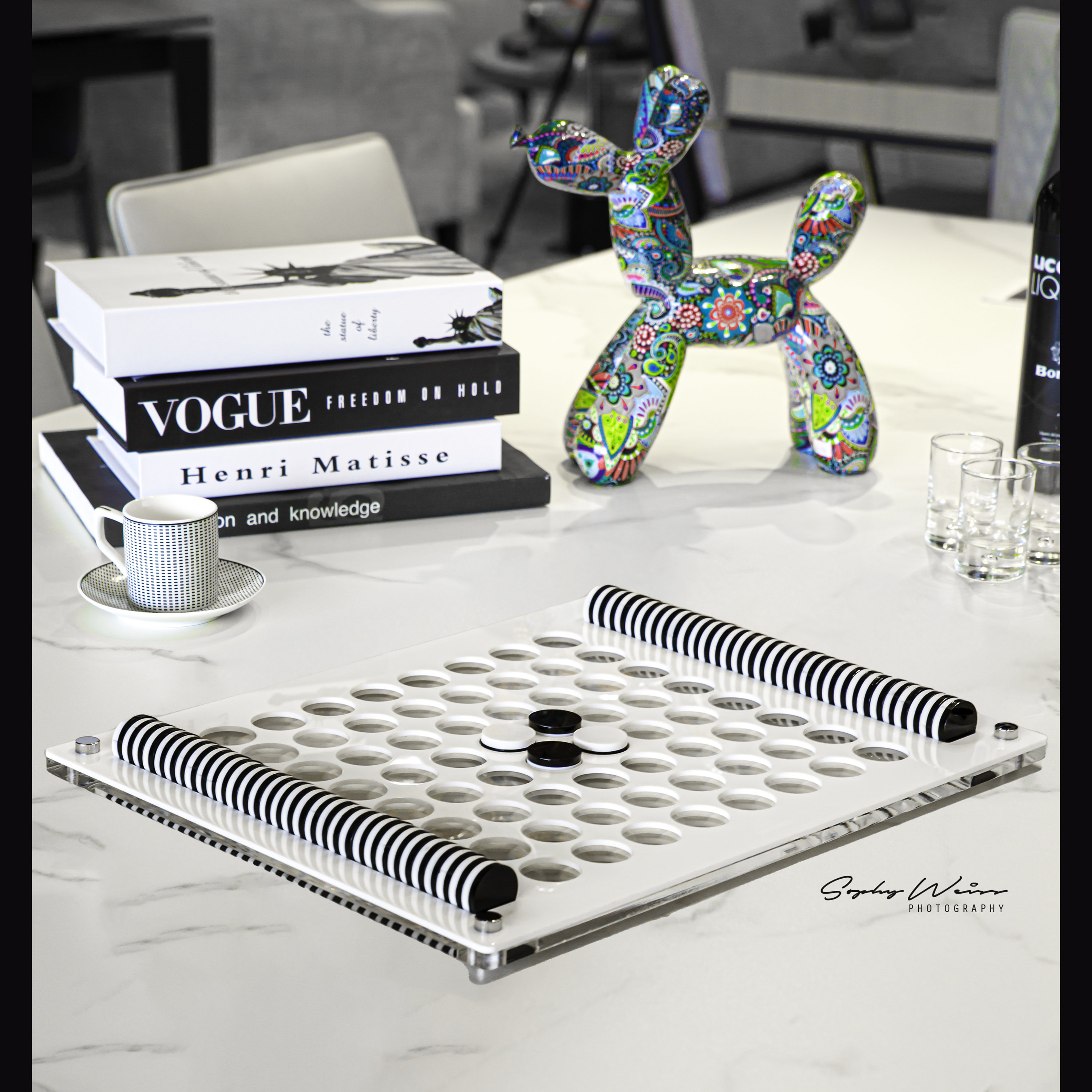 オセロ - リバーシ - 高級アクリルボードゲーム - チェス - 装飾品