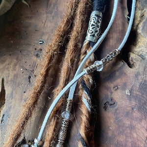 Viking Brown dreads | clip in dreads/boho dreads / Viking casamento/festival dreadlocks - dreads e tranças sintéticas marrons