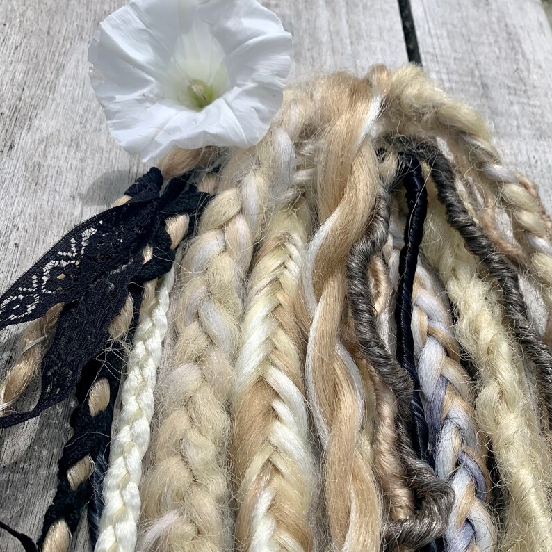 Viking Braids and Dreadssynthetic Dreads Mix/ Viking Wedding Etsy