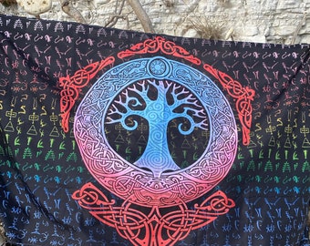 Viking Wall art / Viking home decor /Viking accessory. Viking Nordic art / Norse wall hanging / Yggdrasil / tree of life/ Viking festival