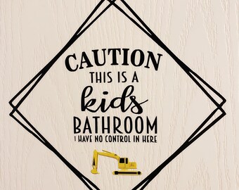 Kids Bathroom Decals | Etsy
