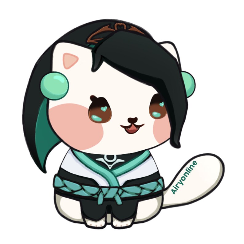 Valorant Sage LIVE2D Cat Vtuber Model/avatar Etsy Canada