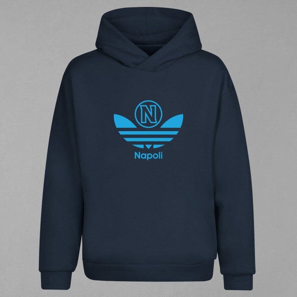 Italian team Napoli Crewneck Long Sleeve Hoodie White, Black and Navy Blue Gifts for him, High Quality Newest Graphic Design