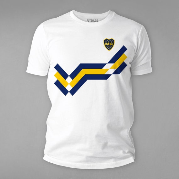 bassin langsom Derved Boca Juniors T-shirt Nostalgic Crewneck Short Sleeve Unisex - Etsy