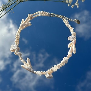 baroque freshwater chicken foot pearl necklace eivissa necklace