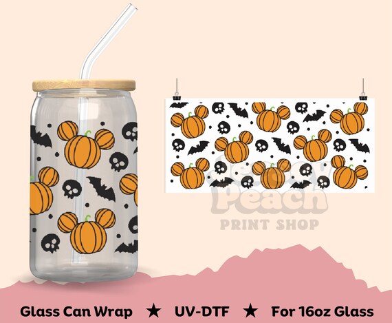 16oz Canterbury Glass Can Transfer Sticker Set UV DTF Cup Wraps For  Halloween, Waterproof Clear Film Decals From Besthome888, $0.99