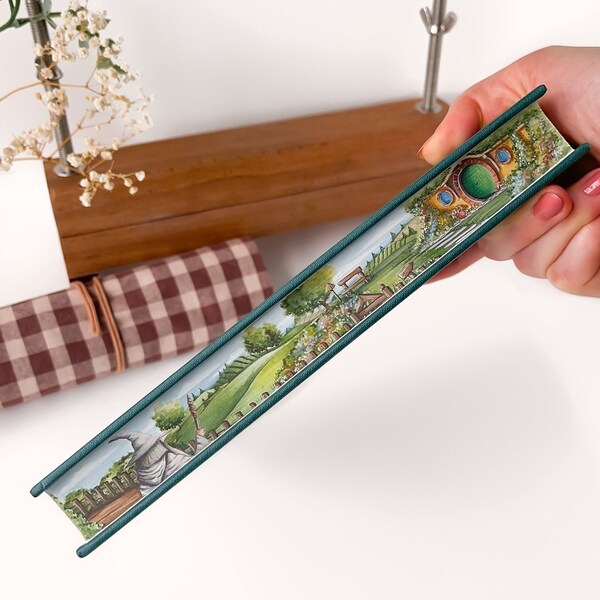 Made to order* Lord of the Rings / The Hobbit fore-edge painting - "Gandalf's Arrival" original design
