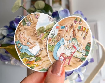 Peter Rabbit, watercolour paintings | Mini prints - 2 pcs