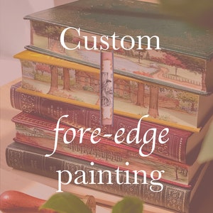 Custom Fore-edge Book Painting I Made to Order I Book-tok I Bookish Gift I  High Detail I Personalised Book Paintings I Handmade Gift I Books 