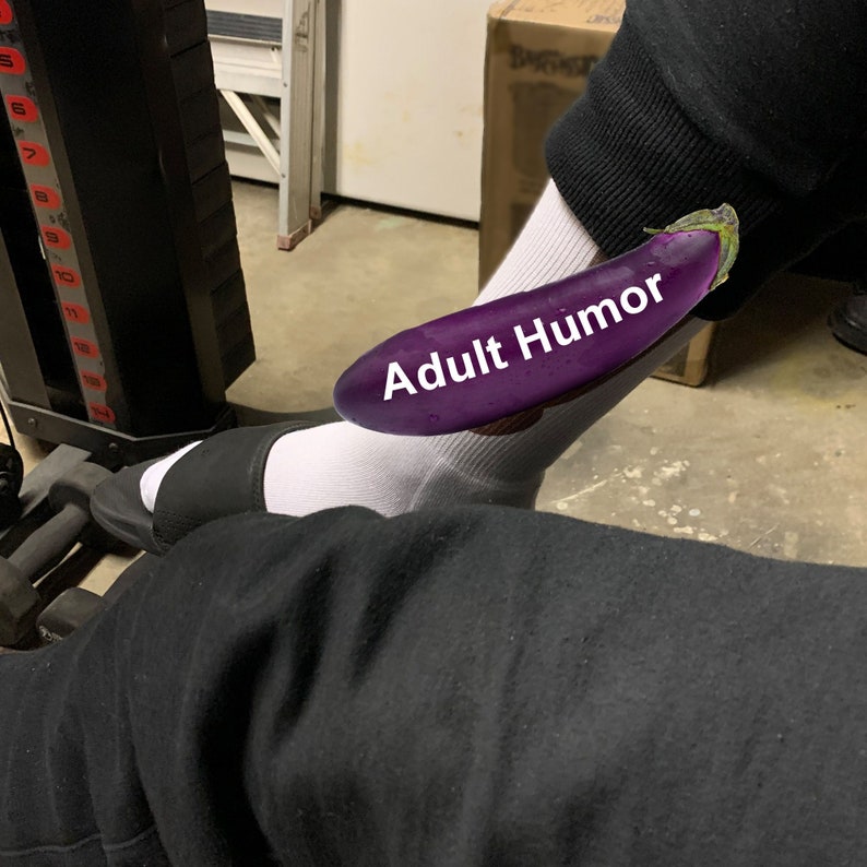 Funny socks for him with a penis printed on the socks