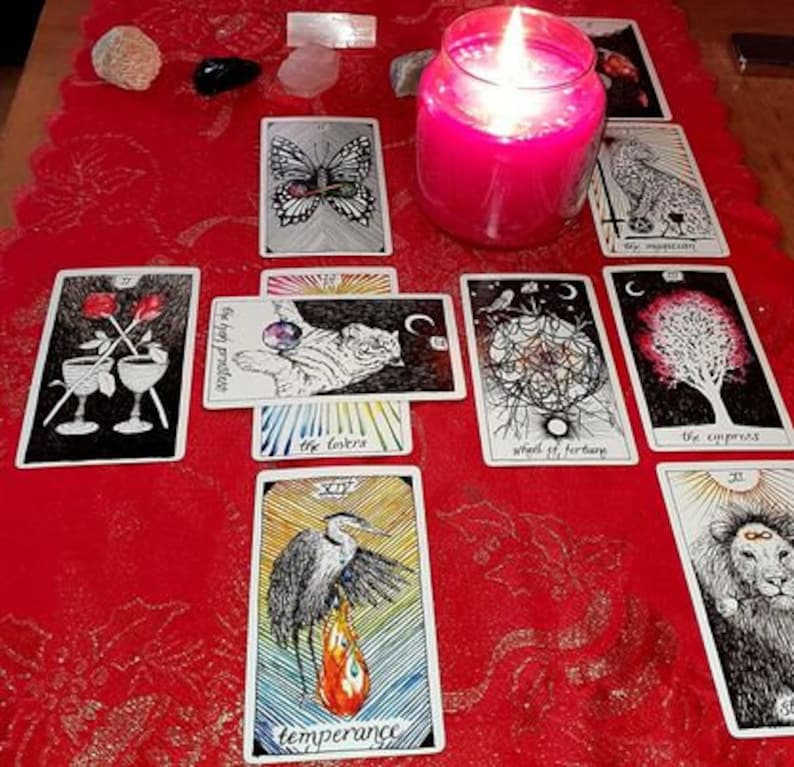 10 KartenKeltische Kreuz SpreadTarot LeseDetailGesendet Etsy
