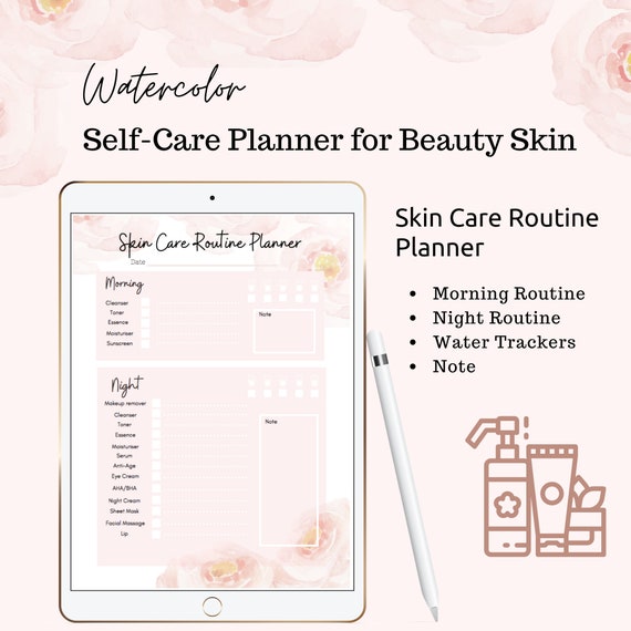 Beauty Skin Care Routine Planner Self care Skin Daily Etsy