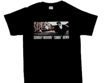 Johnny Cash – Sunday Mornin’ Comin’ Down T-Shirt, Johnny Cash T Shirt, Johnny Cash Tshirt, Johnny Cash Tee, Johnny Cash Gifts