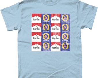 Vintage 90's Oasis Cigarettes and Alcohol T Shirt (W 23 X L