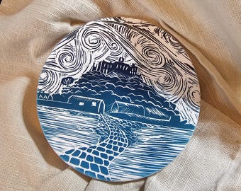 Cornish coastal ceramic coasters