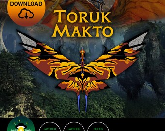 Avatar Toruk Makto Creature Vector | Decal | Stencil Cricut SVG, EPS & PNG file ready for download!!