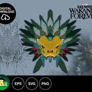 King Namor Wakanda Forever Head Wear Vector | Decal | Stencil Cricut SVG, EPS & PNG file ready for download!!
