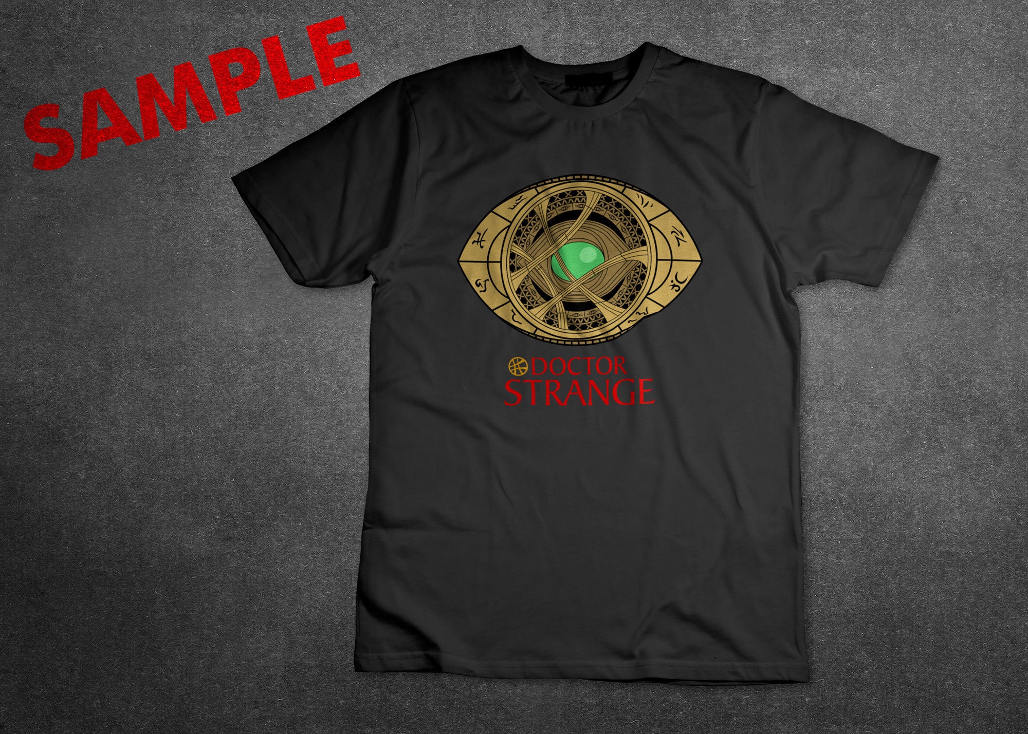 Dr Strange Eye of Agamotto Vector Stencil (SVG, PNG, EPS Digital