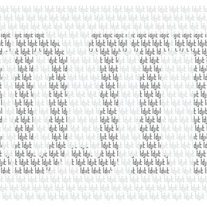 May include: A white background with a repeating pattern of the word "Idit" in black text.