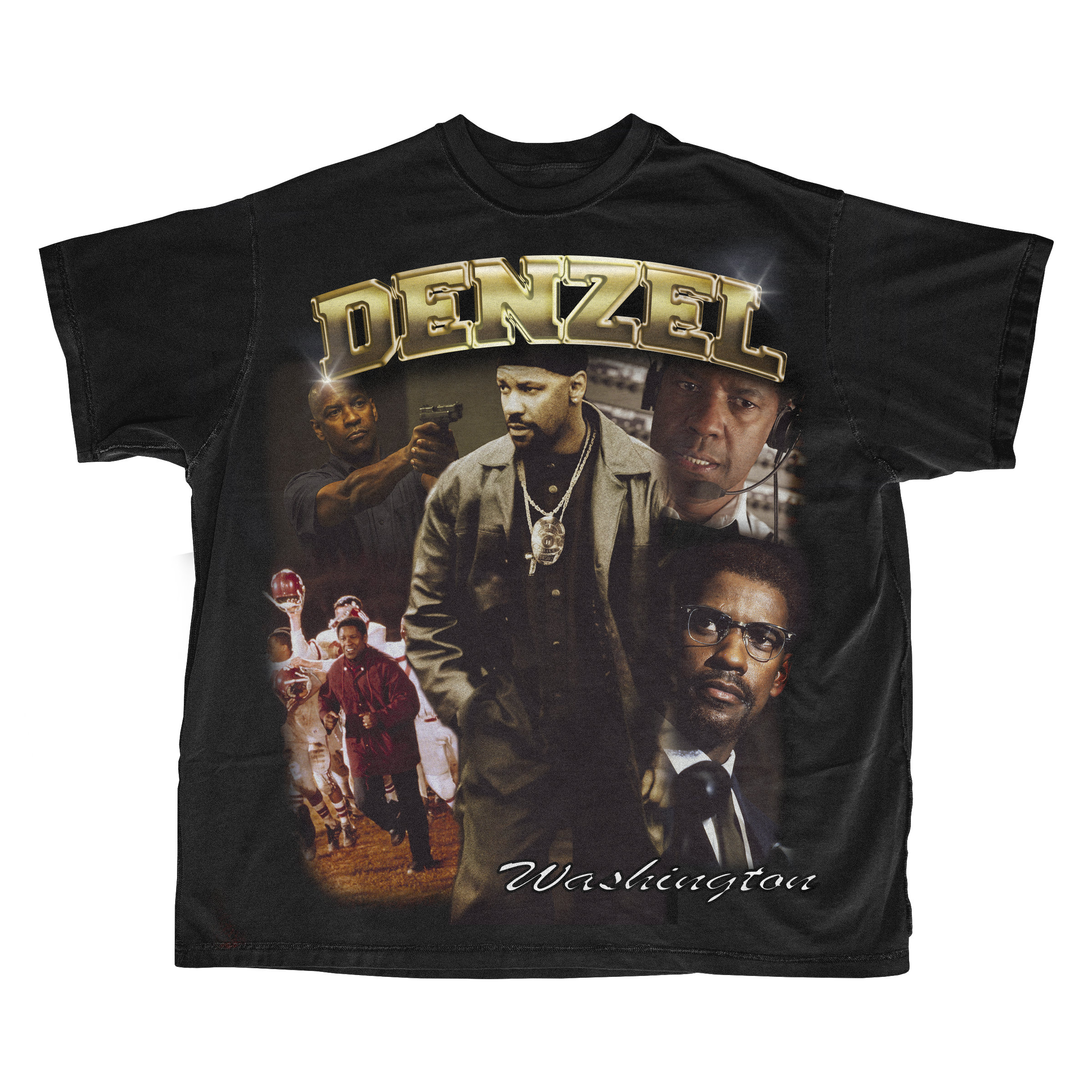Denzel Washington Vintage 90's Bootleg T-shirt Homage Tee | Etsy
